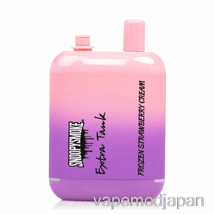 VAPE Japan スヌーピー スモークエクストラタンク2 15000 使い捨て フローズンストロベリークリーム